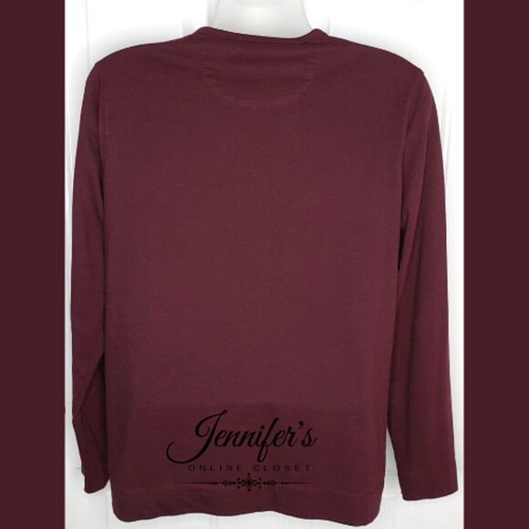 3/$25 Structure Men's Burgundy Casual Shirt Size Large - Picture 5 of 9